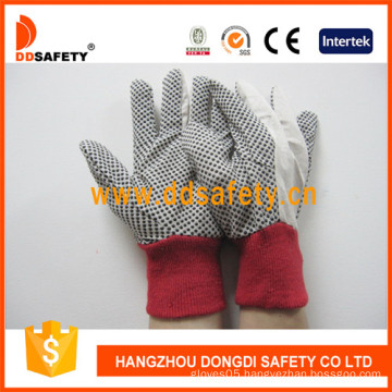 Gardening Gloves White Polka DOT Glove (DCD201)